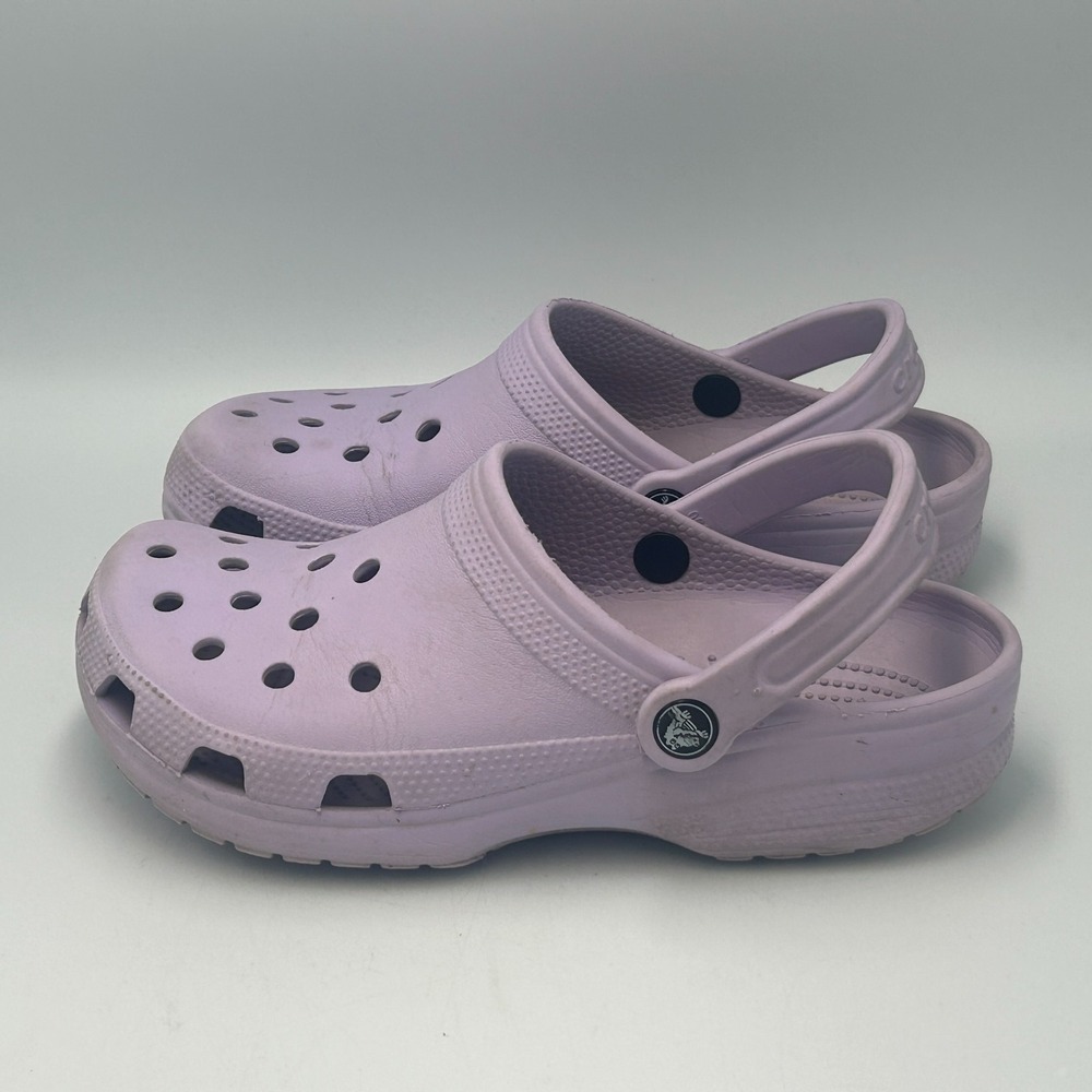 Crocs Classic Clog Slip On Women Shoe Ultra Light Water Sandals Purple Lavender - Picture 2 of 8